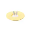 Tampa de silicone para copo com orelhas de coelho, tampa criativa à prova de vazamentos e poeira, tampa de vedação para tigela de água quente doméstica, tampa de vedação multiuso
