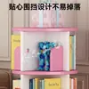 Estante Giratória 360 Graus Móvel de Chão Decoração Estudantil Prateleira de Armazenamento de Livros Ilustrados Casa Armazenamento de Livros Infantis
