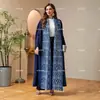 AliExpress Venda Quente Cor Blocos Retrô Casaco Longo Plissado Trabalho Pesado Plissado Plissados Miyake Roupa Feminina Luxo Leve Roupão Longo Europeu e Americano