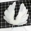Decoración de Pastel Corona de Diosa Tanabata Cumpleaños Enchufe de Cristal Cisne de Plumas Reina Corona de Perlas Adornos