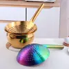 Espumadera de Acero Inoxidable 304 para Uso Doméstico, Espumadera Grande de Cocina para Fideos, Dumplings y Freír, Espumadera con Drenaje y Filtrado de Aceite