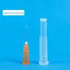 Cross-border agulha descartável atacado aço inoxidável multi-cor máquina de dosagem seringa agulha de plástico aço veterinário agulha de parafuso