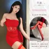 Lingerie sexy plus size, pijamas divertidos e interessantes, saia bodycon de renda vazada estilo abstinência qqny para garotas ousadas