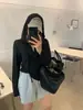 2026 Caliente Recomendación Sudadera con Capucha y Media Cremallera con Cordón Ropa con Protección Solar Holgada Versátil Sudadera Estilo Elegante para Mujer Ropa de Abrigo Mujer