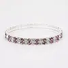 Pulseira de strass versátil pulseira de senso avançado pulseira de diamante atacado pulseira elástica totalmente cravejada de diamantes pulseira de strass de 4 fileiras pulseira feminina