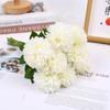 Flor Artificial Crisântemo de Ping Pong Bola de Cebolinha Flor Falsa Decoração de Casamento Arranjo de Flores Decoração de Sala de Estar Bola de Espinho Flor de Seda para Casamento