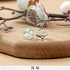Botón de hebilla de cheongsam, estilo nacional, pétalo transparente, vintage, Hanfu, cuentas de resina, imitación de jade, hebilla decorativa, accesorios