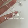 Estilo Ins Coreano Simple Elegante Diseño de Nicho Cadena para Clavícula Plata de Ley S925 Hueco Collar de Fuegos Artificiales Versátil