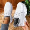 Zapatos de Mujer Procesamiento Personalizado Talla Grande Zapatos Deportivos Transfronterizos Planos de Suela Blanda Zapatos de Malla con Altura de Tejido de Punto Zapatos de Suela Blanda para Mujer 43