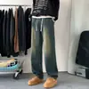 Jeans de pierna recta, corte holgado, de moda para hombre, estilo callejero americano, nueva colección otoño/invierno, pantalón largo retro