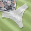 Tanga deportiva explosivamente cómoda con rosca simple transpirable para mujer cintura baja algodón suave pantalones T comercio exterior al por mayor