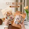 Bolsa de Empaque Original para Galletas con Dibujos de Copos de Nieve, Bolsa con Base, Bolsa Auto-sellante para Dulces y Comida, Bolsa con Cierre de Cremallera para Snacks