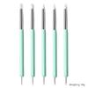 5 piezas de silicona de doble punta para arte de uñas, traje de bolígrafo para taladrar puntos, bolígrafo de silicona para hendiduras, bolígrafo de punta, herramientas de cerámica, herramientas para uñas