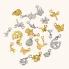 Estilo Cruzado Europeo y Americano Ins Golondrina Cola de Pez Corazón Personalizado Mariposa Colgante Acero Inoxidable Chapado en Oro de 18K Accesorio Colgante Pequeño para Mujer