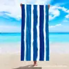 Soporta Dropshipping Jit de Toallas de Playa Rayadas, Toallas de Baño para Playa Absorbentes de Secado Rápido de Fibra Ultra Fina, Toallas de Playa Rayadas Transfronterizas