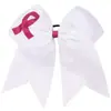 Cinta Rosa de Nuevo Estilo Transfronteriza Día de Concientización sobre el Cáncer de Mama Lazo para el Cabello Elástico Alto Versátil Accesorio para el Cabello Fabricante Mayorista
