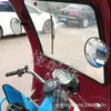 Espelho Retrovisor Traseiro de Triciclo Elétrico Motocicleta Bicicleta Espelho Convexo Redondo Campo de Visão Grande Redondo com Suporte Refletor