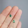 Pendientes de Piedra Preciosa con Forma de Gota de Agua Populares Transfronterizos, Pendientes de Moda para Mujer Estilo Lujo Ligero, Pendientes Colgantes de Nicho de Gama Alta