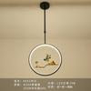 Lámpara de estudio estilo chino nueva lámpara Zen para sala de té candelabro de cabecera para comedor lámpara de pasillo iluminación creativa para balcón lámpara de bar mampara