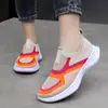 Sapatos Casuais para Mulheres, Sapatos de Primavera Temu, Sapatos de Malha Respiráveis Versáteis, Solas Macias Que Não Cansam Seus Pés, Sapatos Slip-On para Mães