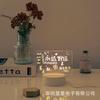 Pizarra Blanca Borrable Mini Pizarra LED Luminosa Quemador de Incienso de Palo de Rosa Creativo