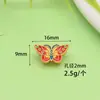 Venta Directa de Fábrica de Accesorios para Pulseras de Mariposa Esmaltadas Chapadas en Oro que Conservan el Color, Espaciadores de Cuentas para DIY y Accesorios al por Mayor