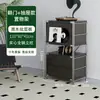 Armário de revistas com porta basculante estilo tronco de árvore Estante estilo japonês Estante com prateleiras Armário com gavetas Armário lateral para sala de estar Armário de armazenamento para entrada Armário de armazenamento nórdico