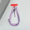 Estilo ins correa de teléfono tejida de color contrastante correa corta para la muñeca colgante de llavero de cámara CCD anti-pérdida unisex
