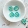 Retro Doméstico Dorado Pintado Checo Vidrio Perlas Redondo Pájaro Hecho a Mano Corazón Material Pulsera Cadena de Teléfono Móvil Joyería Accesorios