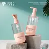 Botella PET de Doble Capa de Gama Alta de 300 ml para Loción y Cuidado, Aceite Esencial para el Cuidado del Cabello con Fragancia, Botella de Loción Corporal de Perfume