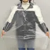 Bata Desechable para Teñir el Cabello, Bata de Plástico para Cortar y Peinar el Cabello, Bata para Permanente y Teñido de Salón de Belleza, Fabricante de Batas Transparentes para Peluquería