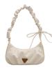 Bolso de Lazo Plisado para Mujer 2025 Nuevo Bolso Cruzado Diseño Nicho Estilo Occidental de Alta Gama Bolso Sobaco Trendy
