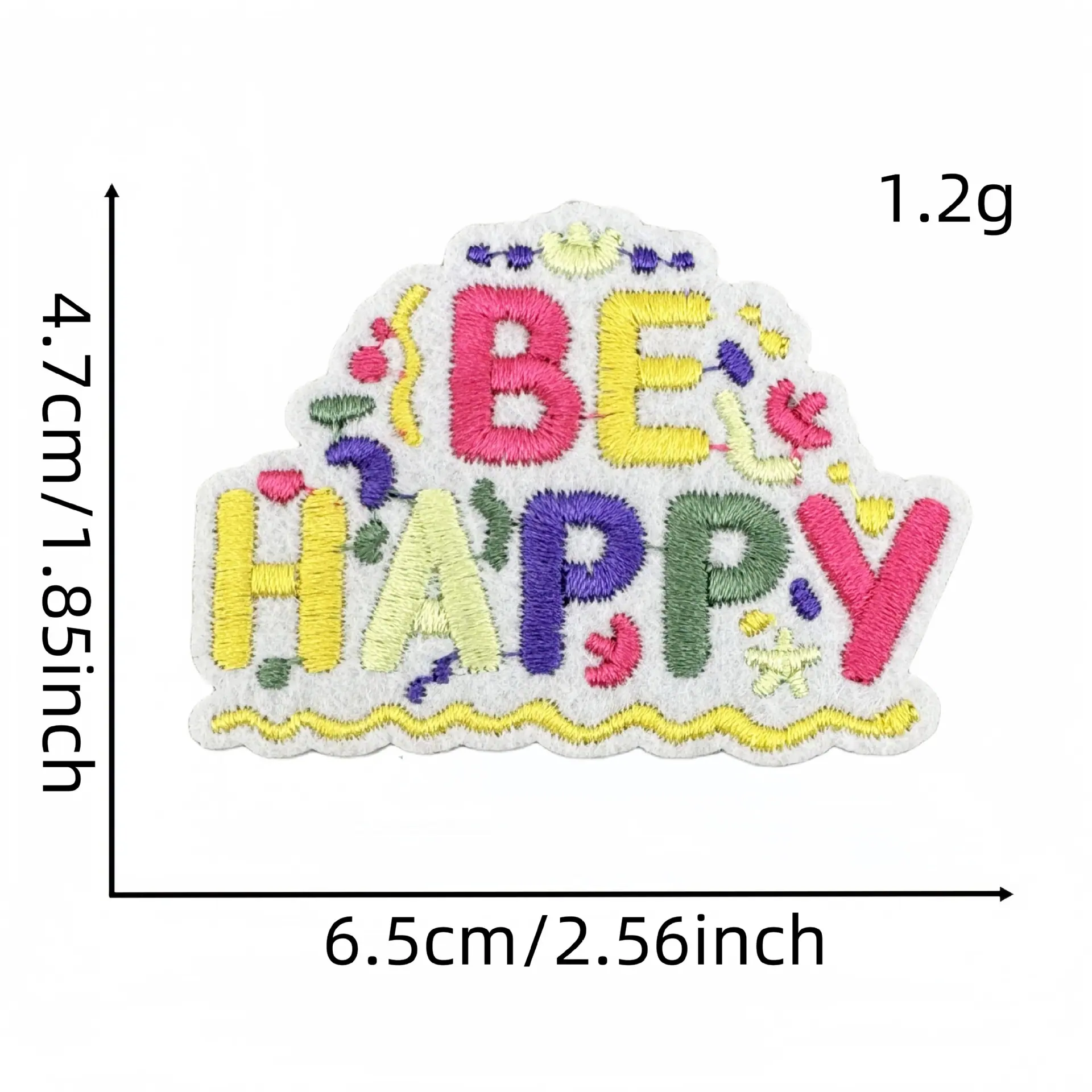 彩色字母布贴17#