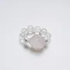 Anillo Pulsera de Cristal Natural Naranja Rosa Hielo Youyu Yilou para Mujer, Diseño de Moda, Pulsera de Lujo Ligero al por Mayor