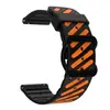 Aplicável à série Samsung/Huawei/watch Pulseira de Relógio Esportiva de Silicone Respirável Duas Cores Sarja Vazada Universal 22mm