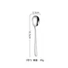 Colher de aço inoxidável 316 para atacado, colher de comer doméstica com cabo longo, estilo coreano, colher de sobremesa, garfo, colher para misturar café, conjunto de talheres