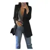 2025 Amazon Moda Casual Europeia e Americana Nova Terno Lapela Cardigã Slim Blazer de Temperamento Jaqueta Feminina Primavera Outono