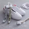 Cepillo para zapatos de mango largo de color liso transfronterizo que se puede colgar de doble cabeza cepillo para limpiar zapatos cepillo de zapatos cepillo especial para zapatos cepillo suave salida de fábrica