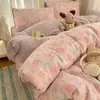 Juego de Ropa de Cama de Gasa de Doble Capa Clase A para Niños de Cuatro Piezas Modelo Nuevo 2025 Funda de Edredón Individual para Dormitorio Estudiantil Juego de Tres Piezas 3