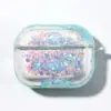 Capa Personalizada para Fone de Ouvido com Areia Movediça Case Protetora para Fone de Ouvido Bluetooth Sem Fio da Apple Nova Transparente Cobertura Total Anti-Queda Capa Dura