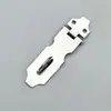 Fivela de Travamento em Aço Inoxidável, Trinco de Porta, Cadeado para Porta de Gaveta e Armário, Placa de Travamento, Trinco Antifurto, Gancho de Porta Estilo Antigo, Trinco de Porta