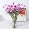 5 margaritas artificiales multicolores, crisantemos y margaritas holandesas para muebles de restaurante, decoración de sala de estar y arreglos florales artificiales al por mayor