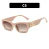 Gafas de sol cuadradas de alta gama de moda 2025 para mujer, ojo de gato a la moda, aspecto natural, de moda, gafas para adelgazar el rostro para hombre