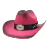 AliExpress Amazon Estilo Étnico de Verano Sombrero de Paja Rígida para Mujer Sombrero de Mezclilla Protector Solar Sombrero para el Sol Sombrero de Pescador