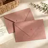 Nuevo producto transfronterizo: Sobre de pétalos de flor de algodón, tarjeta de invitación colorida artística, carta de amor, bolsa de regalo para felicitaciones navideñas