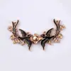 Herrajes Artesanales Hebilla Metálica de Nácar Estilo Cheongsam Dinastía Han Hebilla Estilo Chino Retro Hebilla Decorativa Hebilla de Par para Ropa de Traje Antiguo