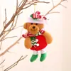 Artículos Nuevos de Decoración Navideña Transfronterizos, Adornos Pequeños para Personas Mayores, Accesorios para Árbol de Navidad, Pequeñas Decoraciones Colgantes de Tela, Regalos