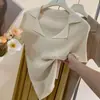 Camiseta de Manga Corta con Cuello en V Estilo Old Money Frances para Mujer 2026 Verano Solapa Polo de Punto de Seda Helada
