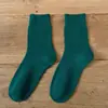 Calcetines calcetines de media pantorrilla para hombre estilo universitario calcetines largos de cintura alta para hombre negros combinan con todo cálidos gruesos calcetines de rizo invierno al por mayor