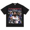 Camiseta de Manga Curta Estampada Paul George Paul George da Cross Border Clippers Moletom com Capuz de Algodão Pesado com Gola Redonda